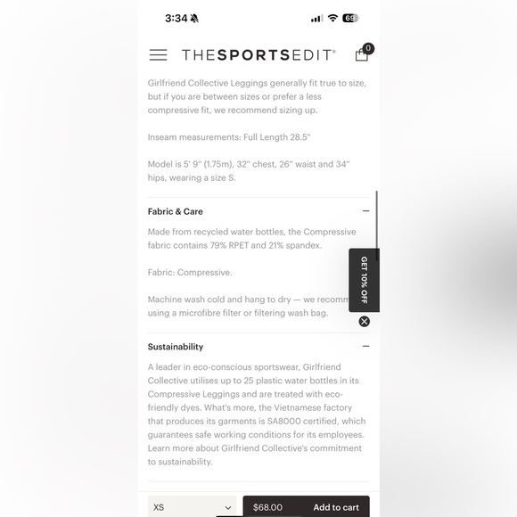 The Girlfriend Collective Compressive High Waisted Leggings - Picture 6 of 11